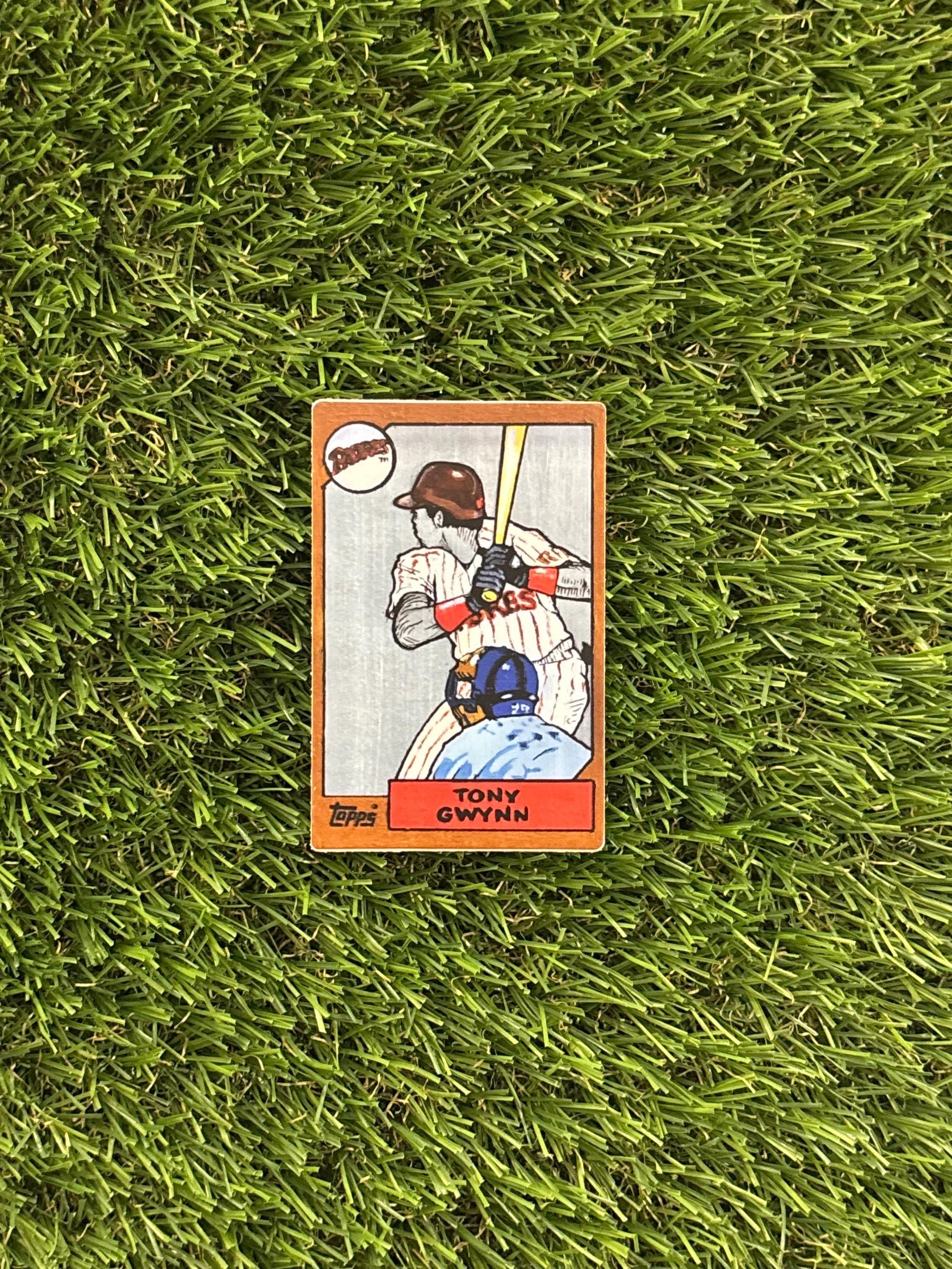 Tony Gwynn Mini Sticker Collectors Card (2 x 3 inch)