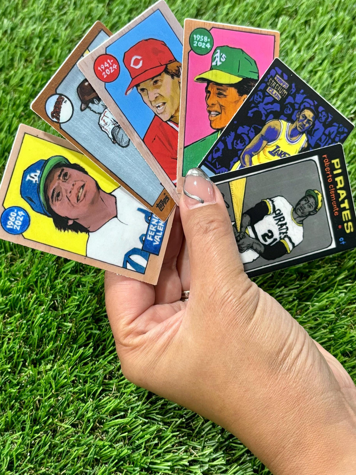 Fernando Valenzuela Mini Sticker Collectors Card (2 x 3 inch)
