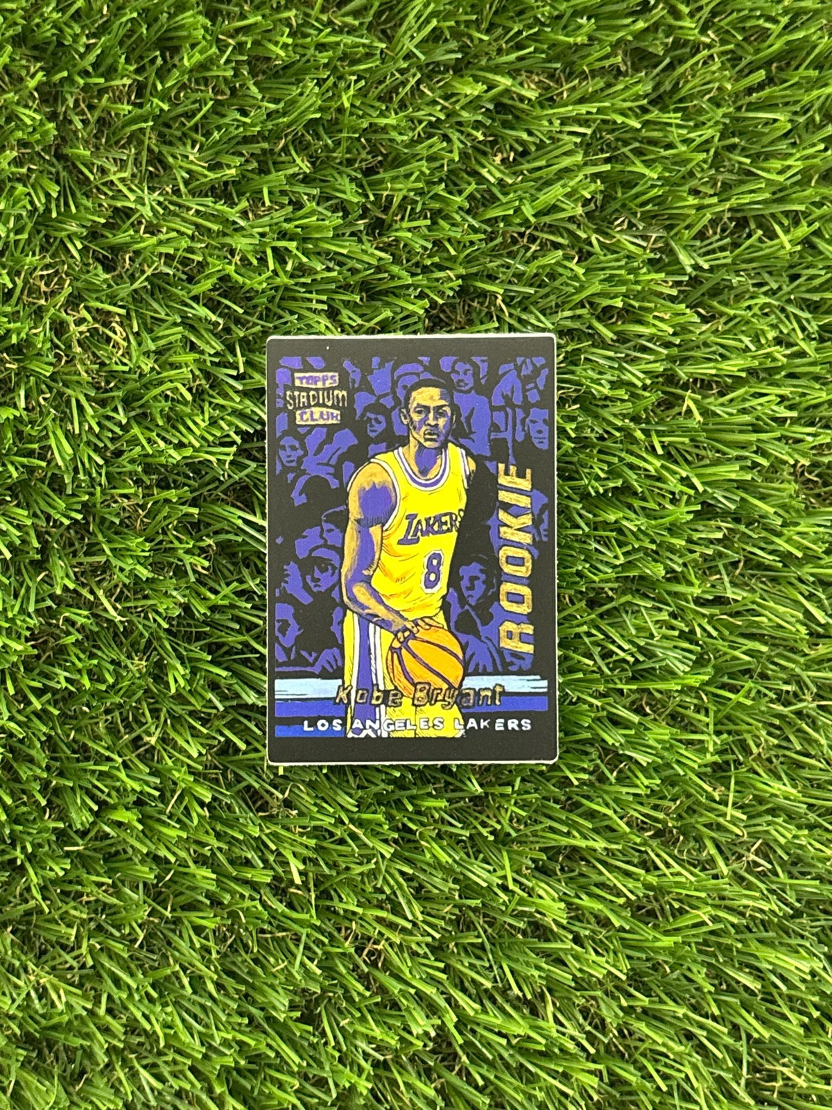 Kobe Bryant Rookie (2 X 3 Inch) Mini Sticker Card Collectible 1996 TOPPS Stadium Club