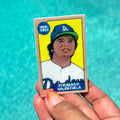 Fernando Valenzuela Mini Sticker Collectors Card (2 x 3 inch)