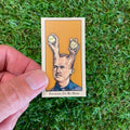 Pitching on my mind. Sticker card based on the tobacco cards.