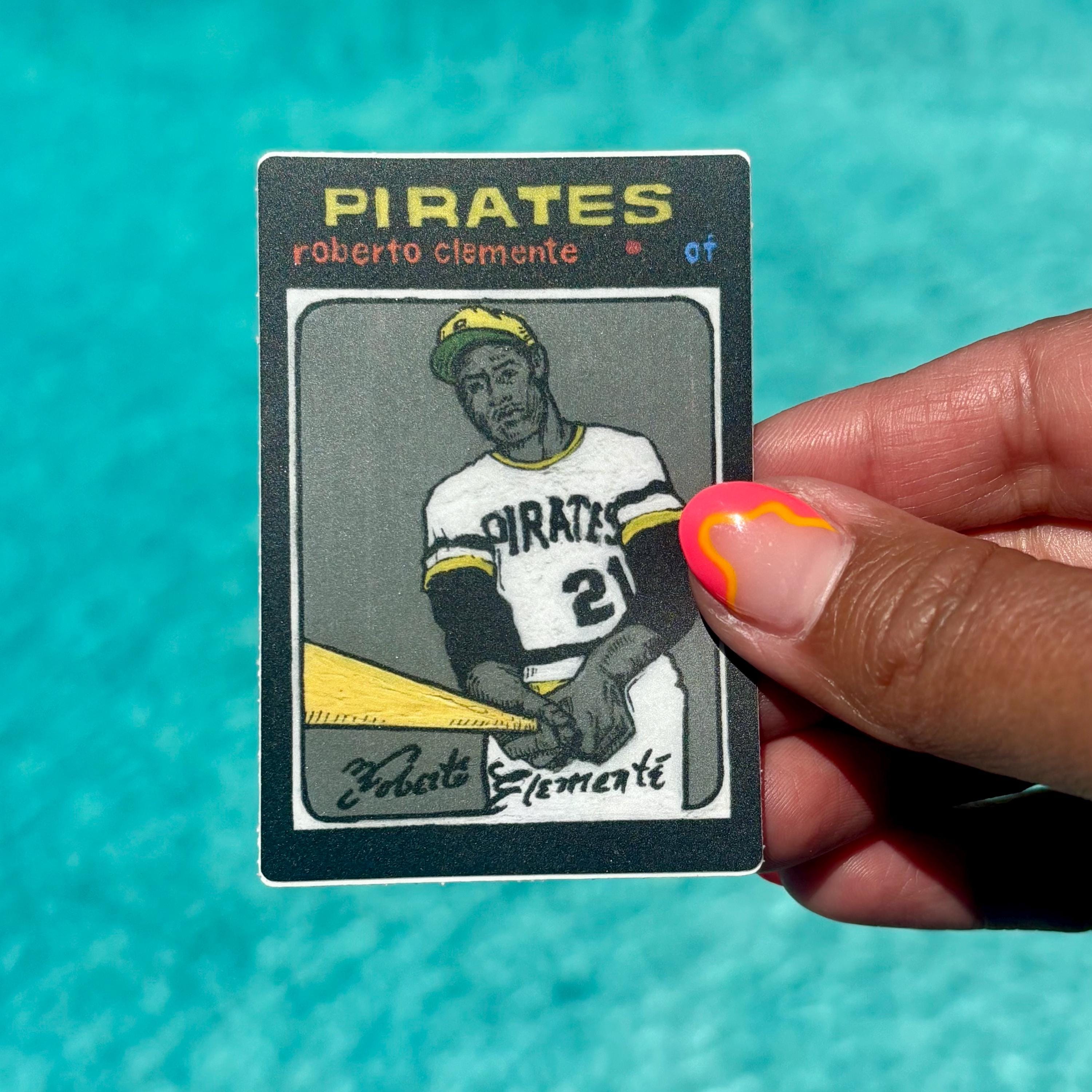 Roberto Clemente Sticker Card (2 x 3 inch) Mini