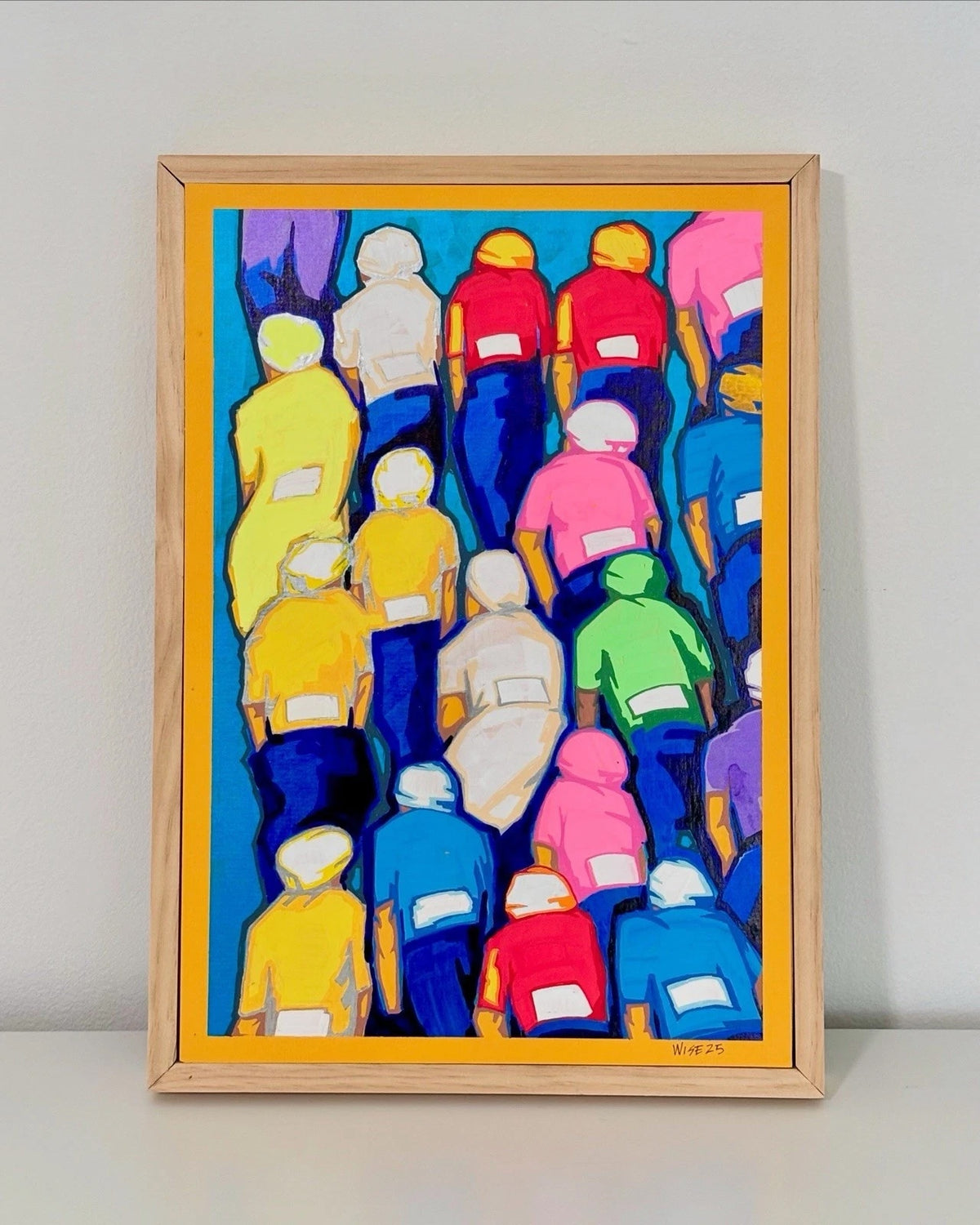 ORIGINAL Painting - Peleton 2025 -  By Peter Wise - FairPlayCards